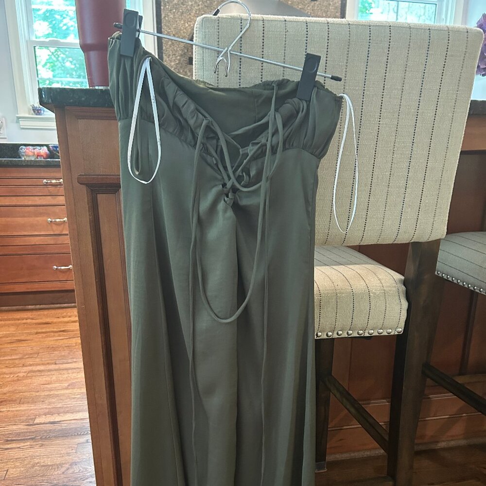 Lulus Olive Green midid dress.